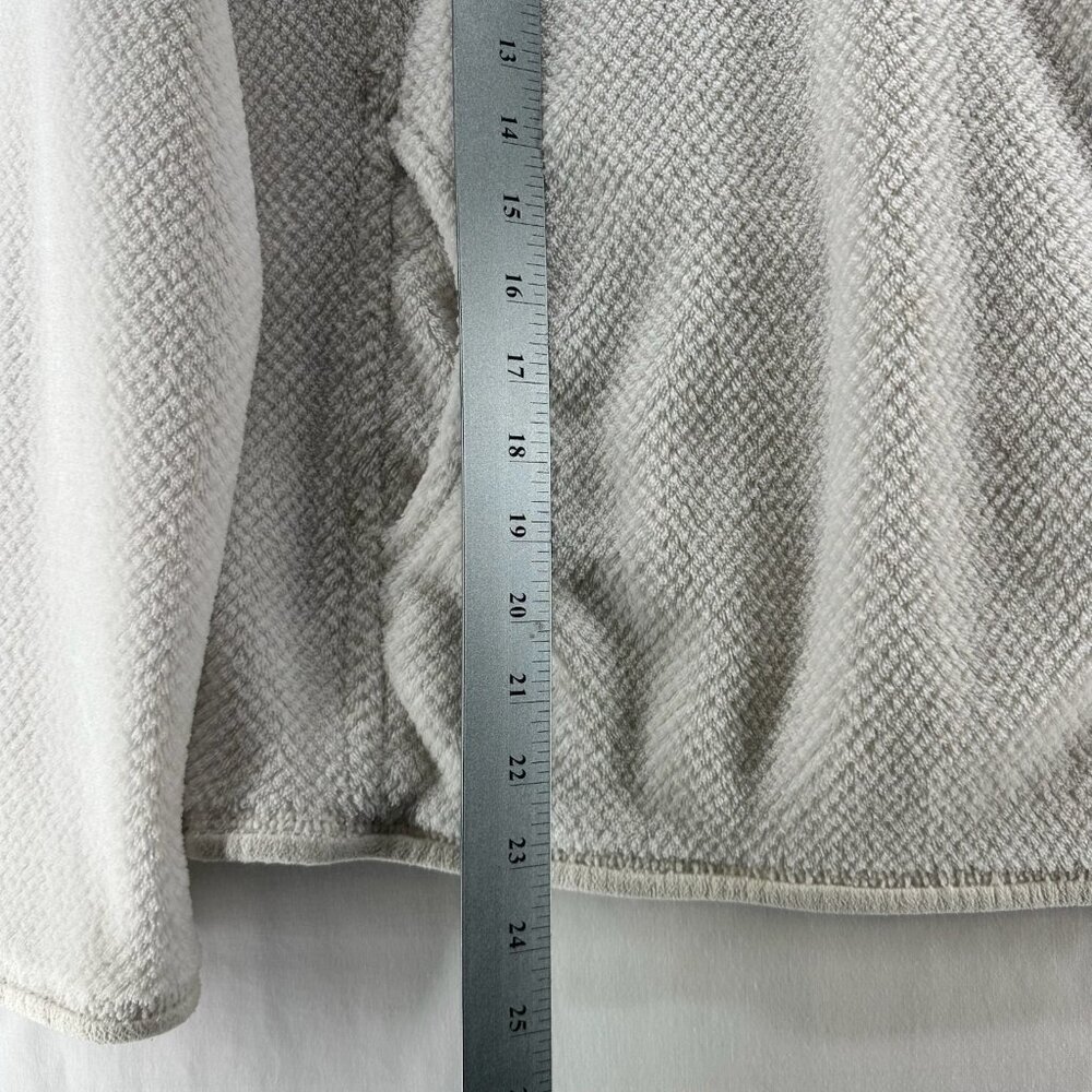 Patagonia Jacket Womens M Fuzzy Fleece  Re Tool Snap-T Polartec Pullover White - Picture 7 of 11